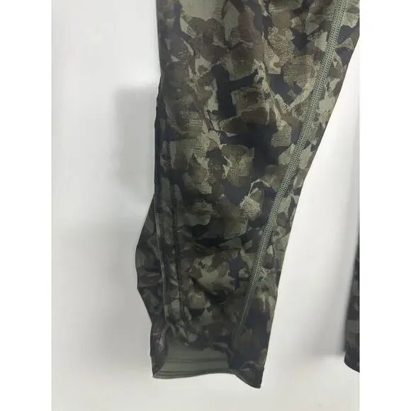 Lululemon Run Top Speed Crop Full On Luxtreme Mystic Jungle Fatigue Camo Size 4 - Picture 13 of 16
